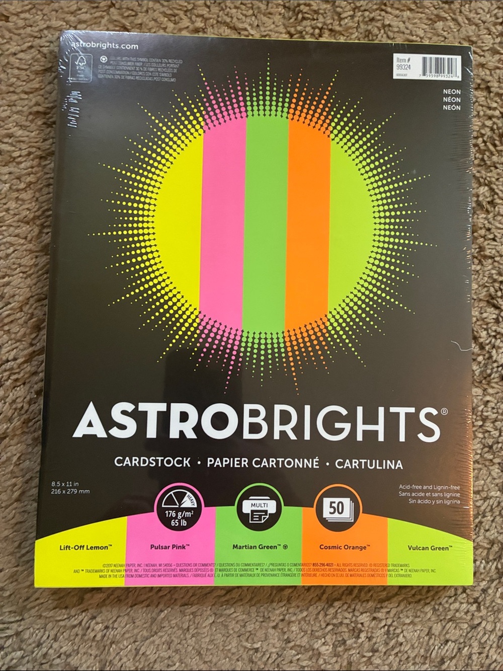 Neon Green Cardstock Pack